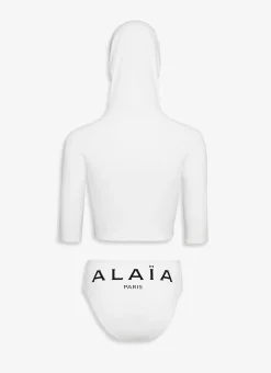 ALAIA TRIKINI IN JERSEY