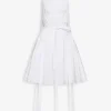 A-LINE DRESS IN COTTON POPLIN