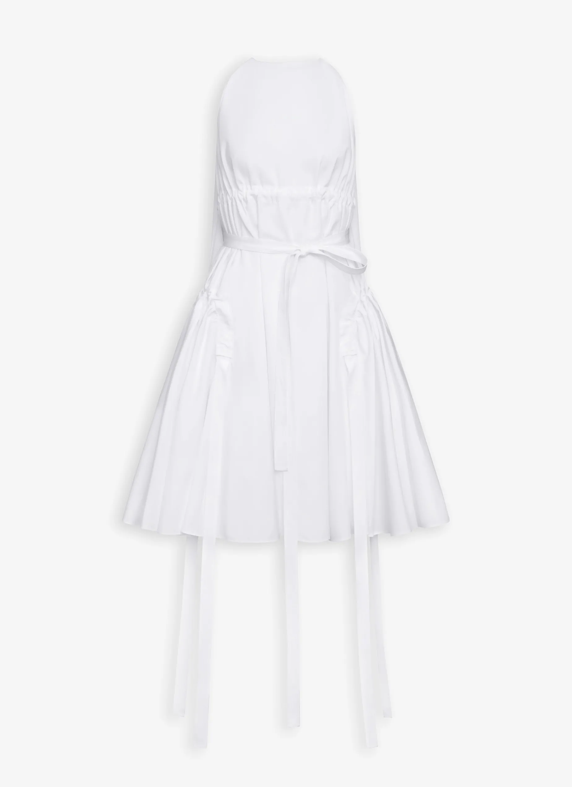 A-LINE DRESS IN COTTON POPLIN