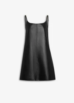 A-LINE DRESS IN SOFT LEATHER