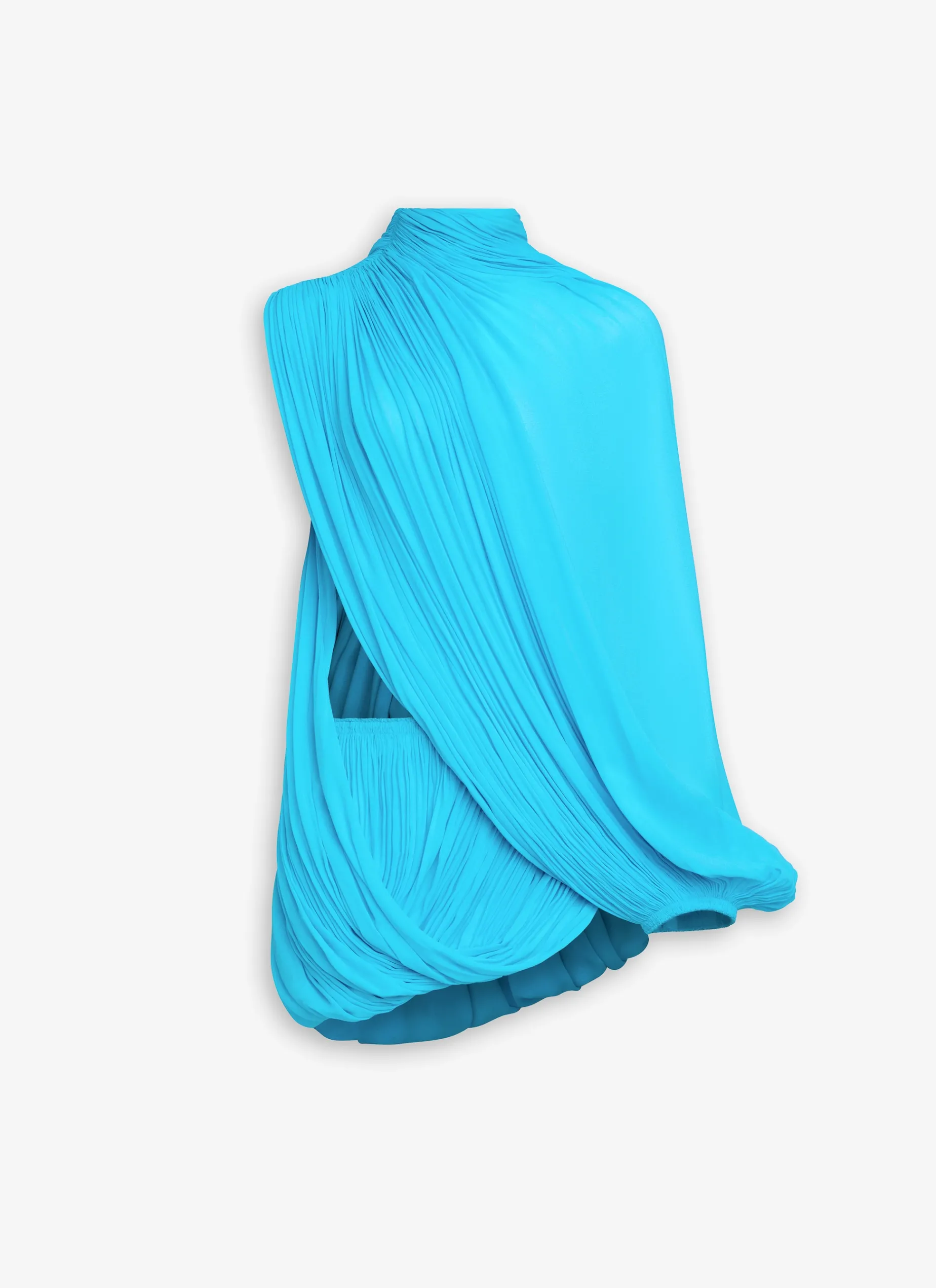 ASYMMETRIC DRAPED DRESS