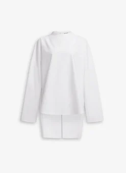 ASYMMETRIC TOP IN COTTON POPLIN