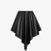 ASYMMETRICAL LEATHER SKIRT