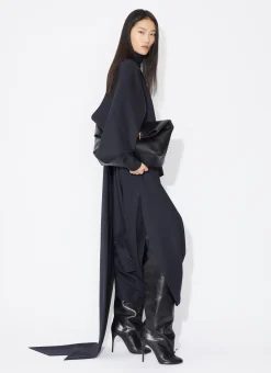 BACKLESS SCARF BLOUSE