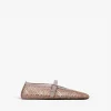 BALLET FLATS IN FISHNET