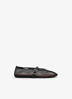 BALLET FLATS IN FISHNET