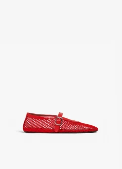 BALLET FLATS IN FISHNET