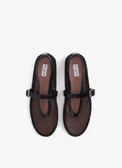BALLET FLATS IN FISHNET