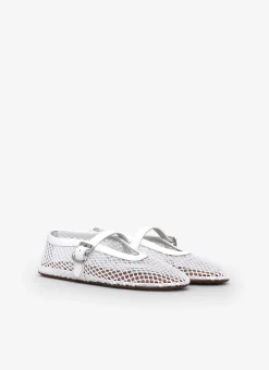 BALLET FLATS IN FISHNET