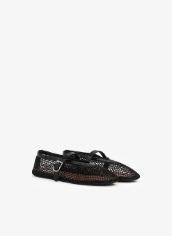 BALLET FLATS IN FISHNET