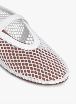 BALLET FLATS IN FISHNET
