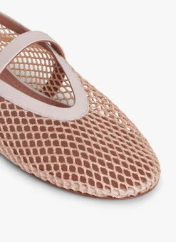 BALLET FLATS IN FISHNET