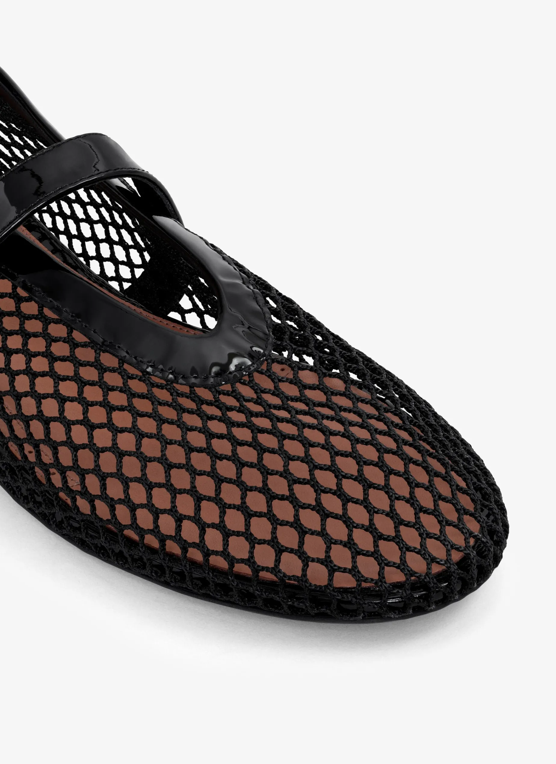 BALLET FLATS IN FISHNET