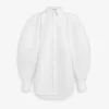 BALLOON SLEEVE SHIRT IN COTTON POPLIN