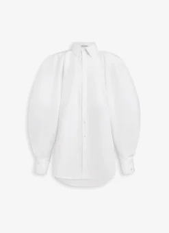 BALLOON SLEEVE SHIRT IN COTTON POPLIN