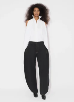 BALLOON SLEEVE SHIRT IN COTTON POPLIN