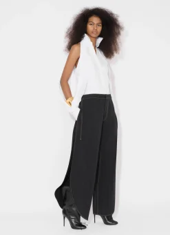 BALLOON SLEEVE SHIRT IN COTTON POPLIN