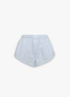BOXERS IN STRIPED COTTON POPLIN