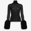BUBBLE CUFF KNIT TOP