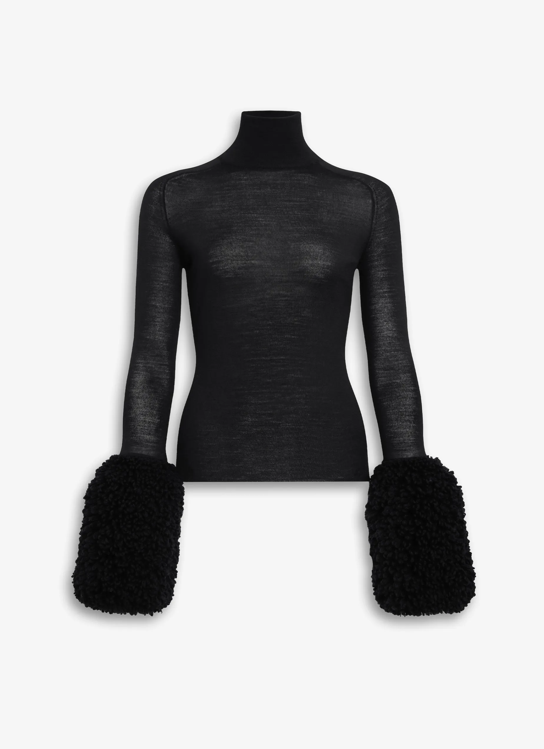 BUBBLE CUFF KNIT TOP