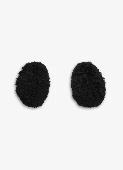 BUBBLE CUFFS IN KNITTED FUR