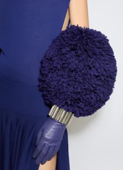 BUBBLE CUFFS IN KNITTED FUR