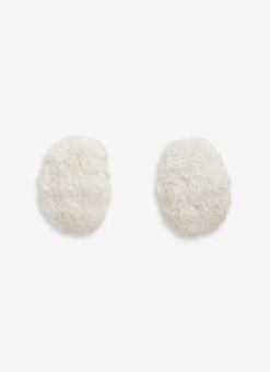 BUBBLE CUFFS IN KNITTED FUR
