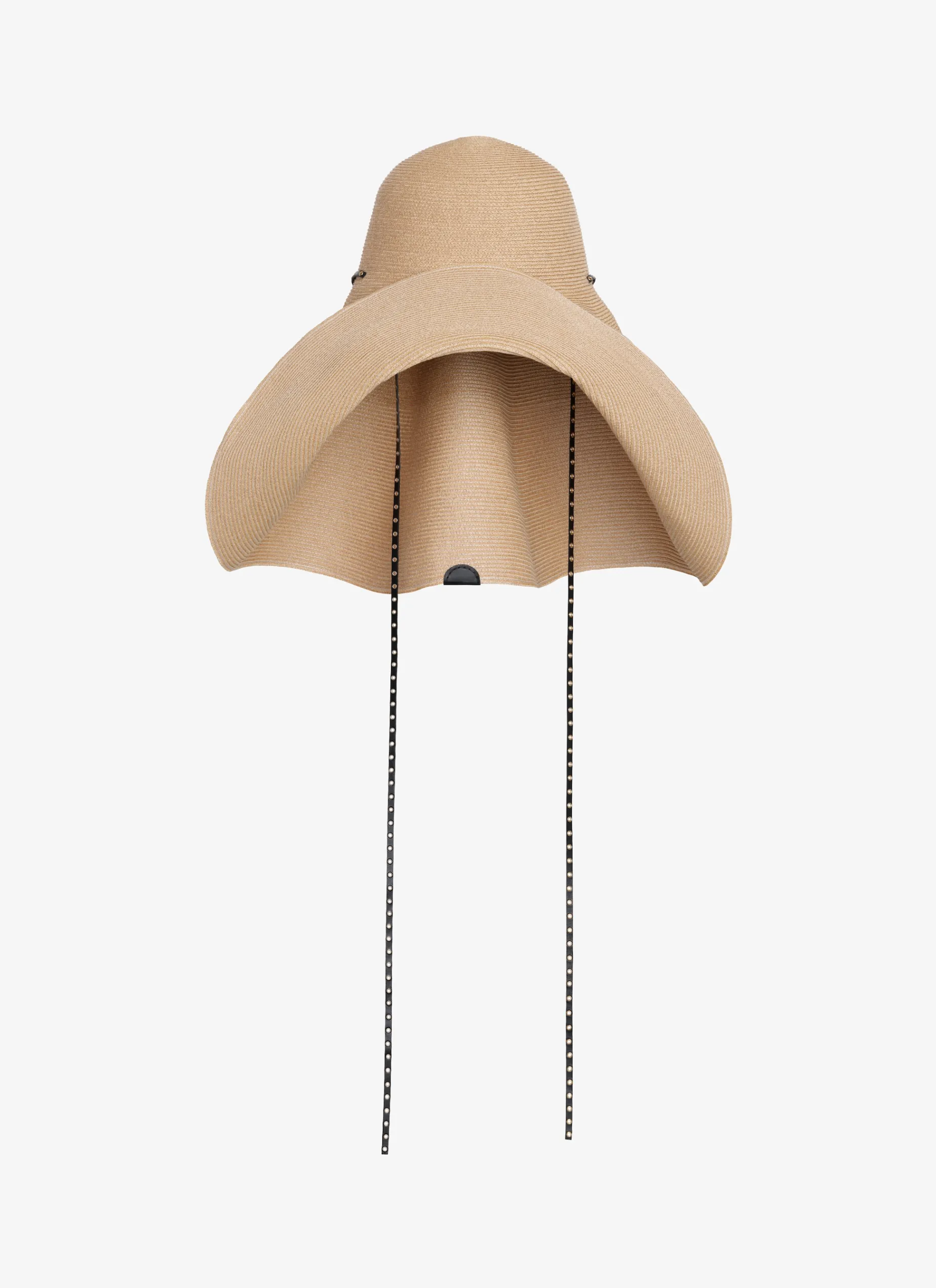 CAPELINE HAT IN PAPER STRAW
