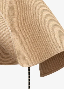 CAPELINE HAT IN PAPER STRAW