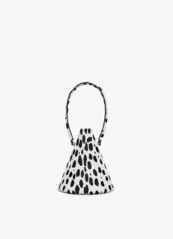 CONE MINAUDIERE IN PONY DOTS HAIRCALF