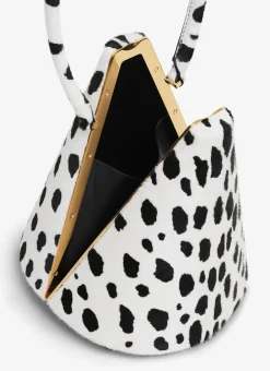 CONE MINAUDIERE IN PONY DOTS HAIRCALF