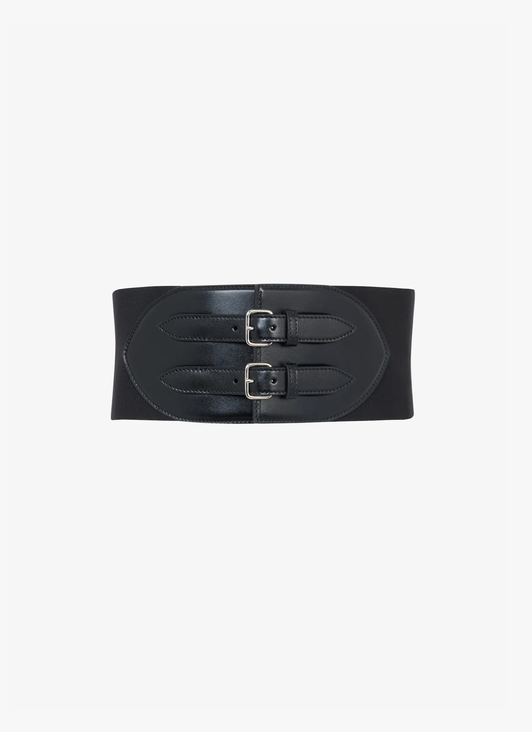 CORSET ELASTIQUE BELT IN STRETCH AND CALFSKIN