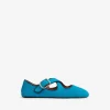 CRISS CROSS BALLET FLATS IN HAIRCALF