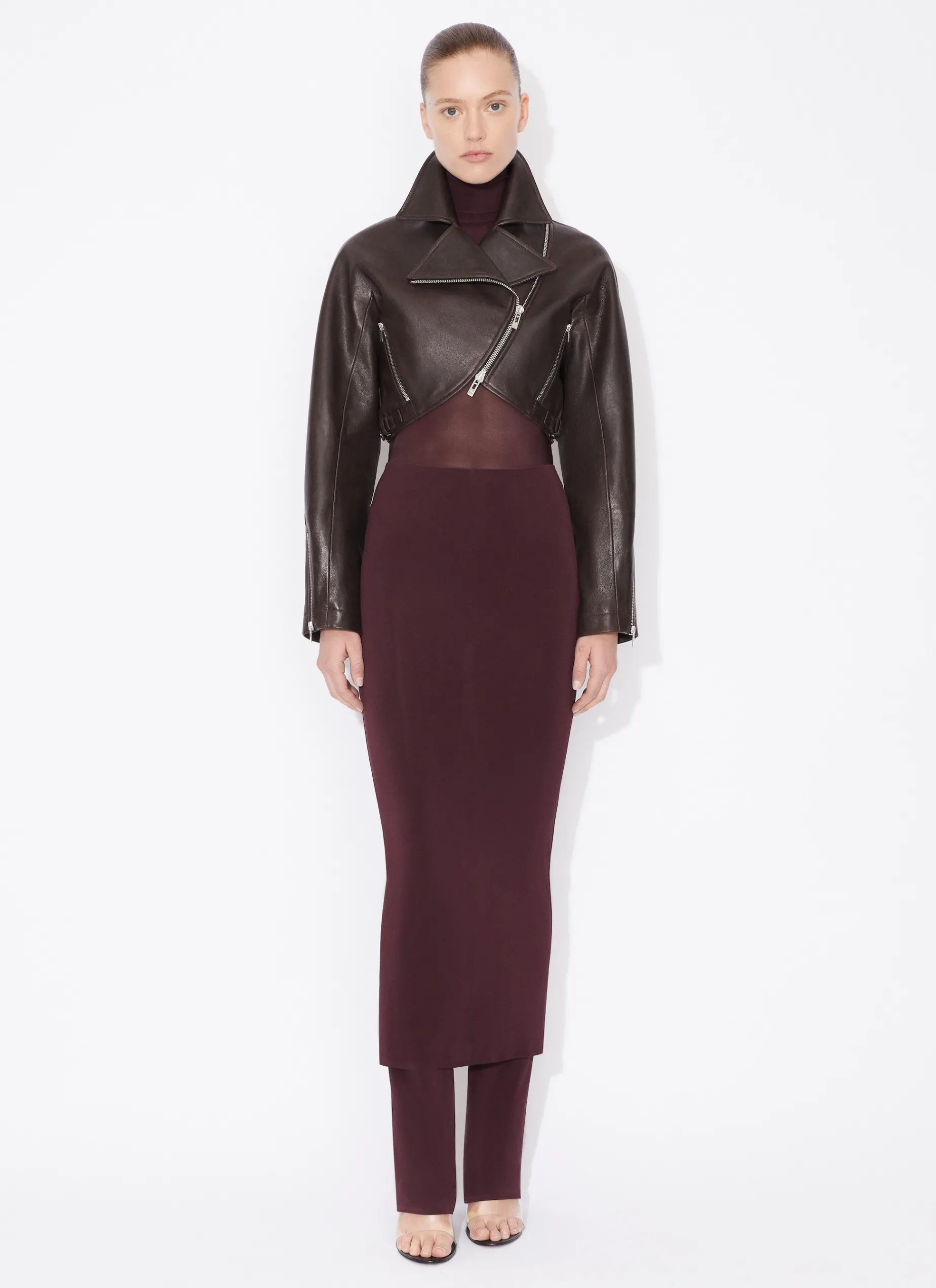 CROPPED BIKER JACKET