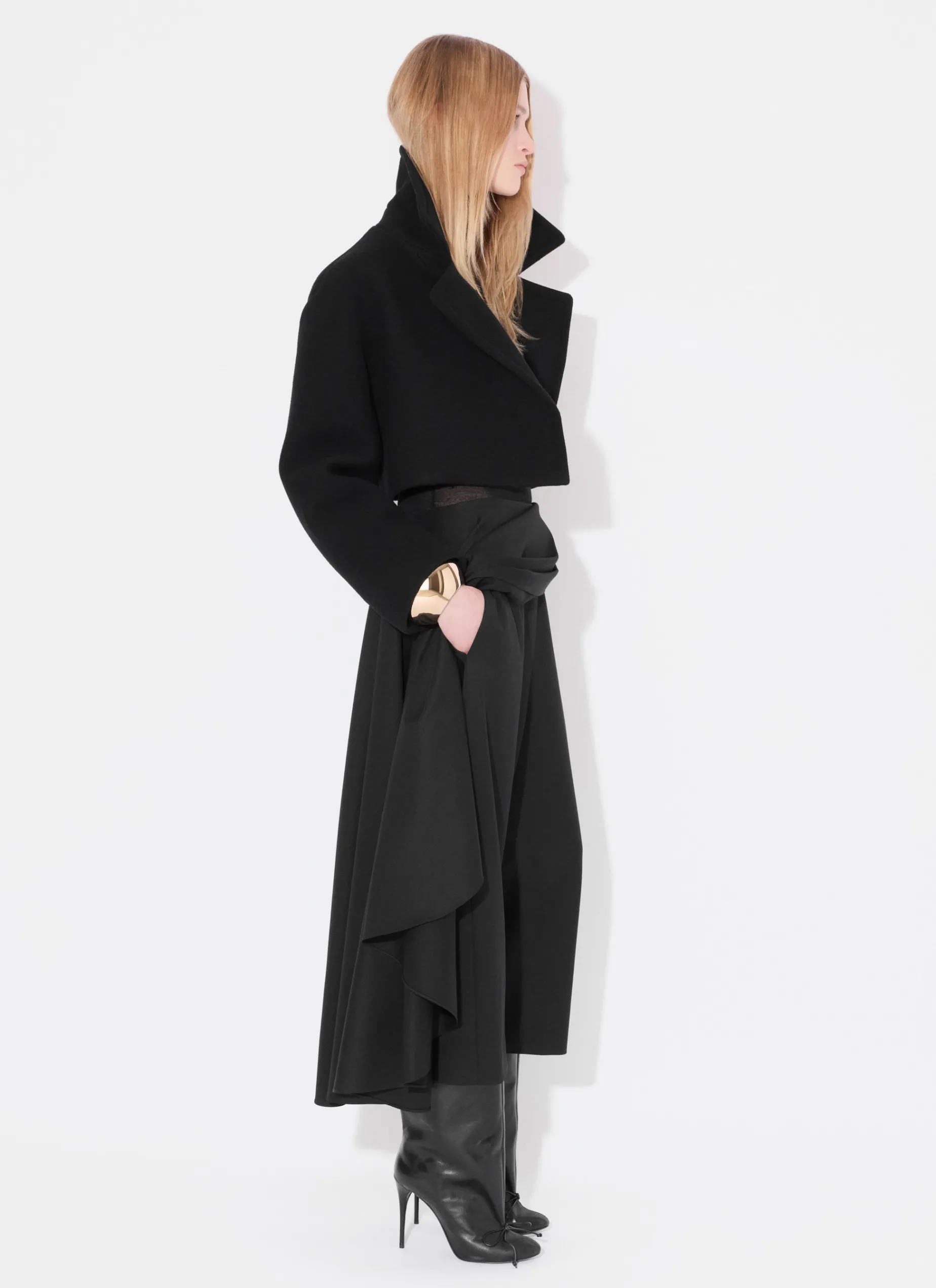 CROPPED CABAN JACKET