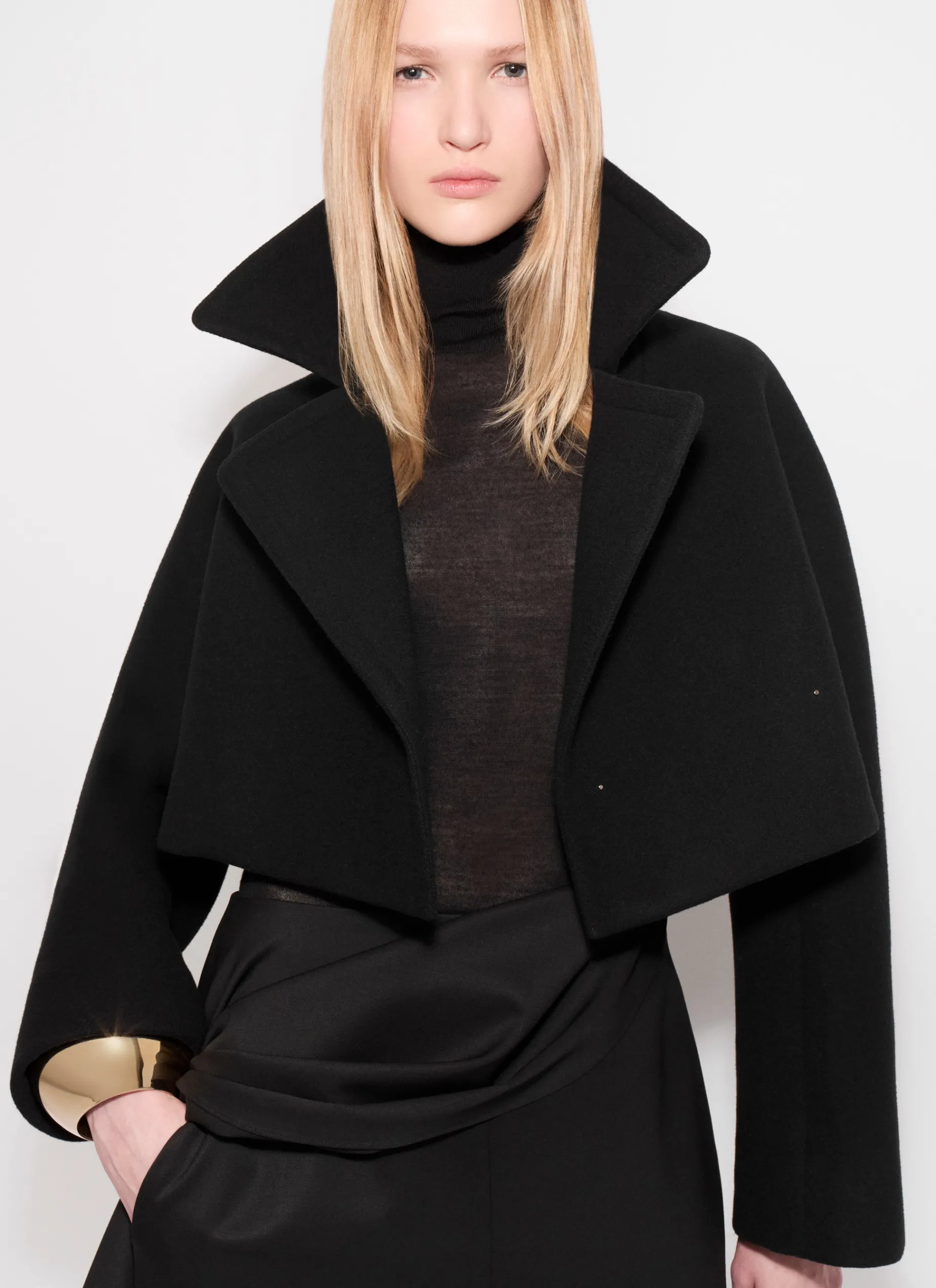 CROPPED CABAN JACKET