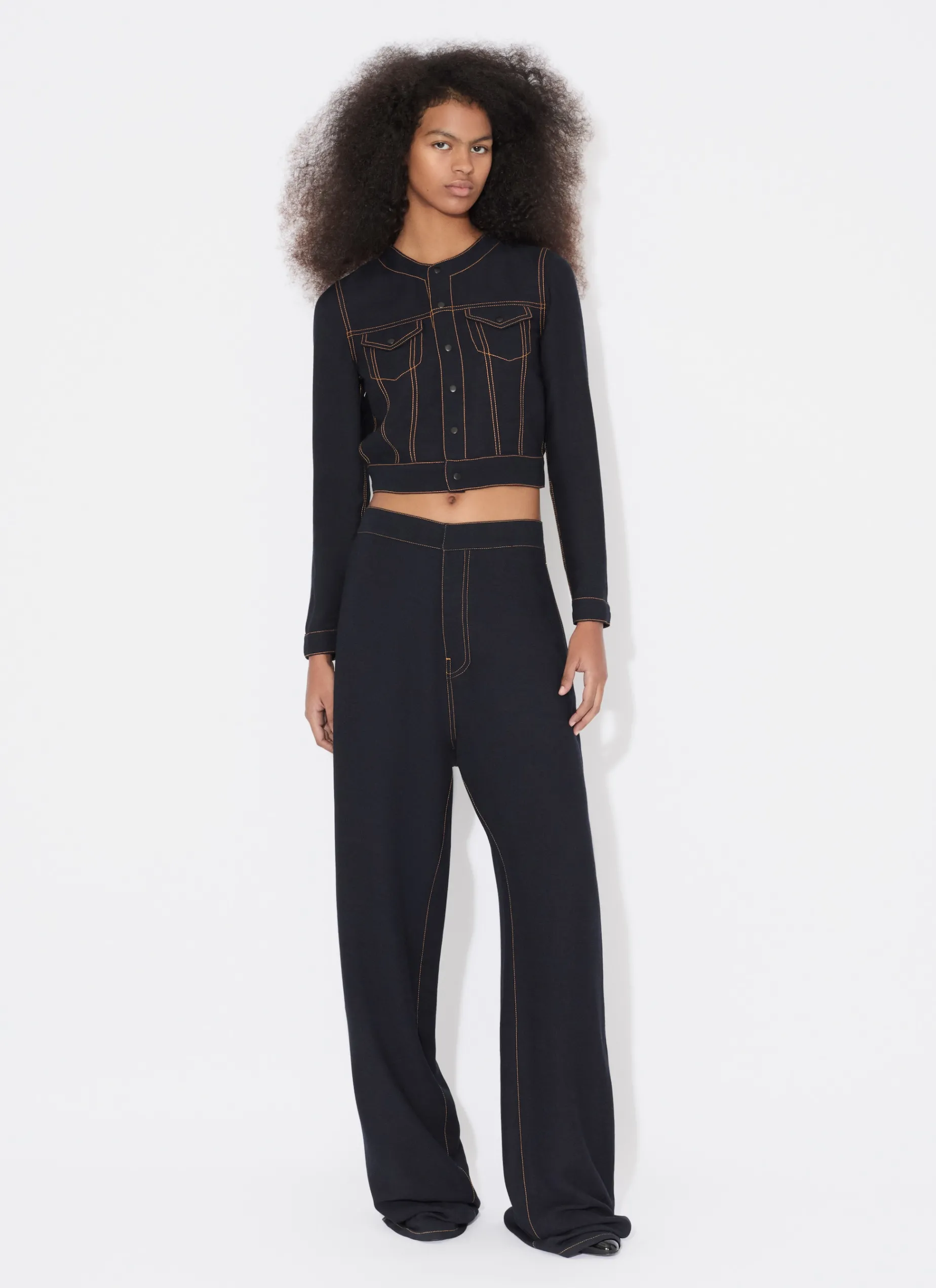 CROPPED FLUID JACKET