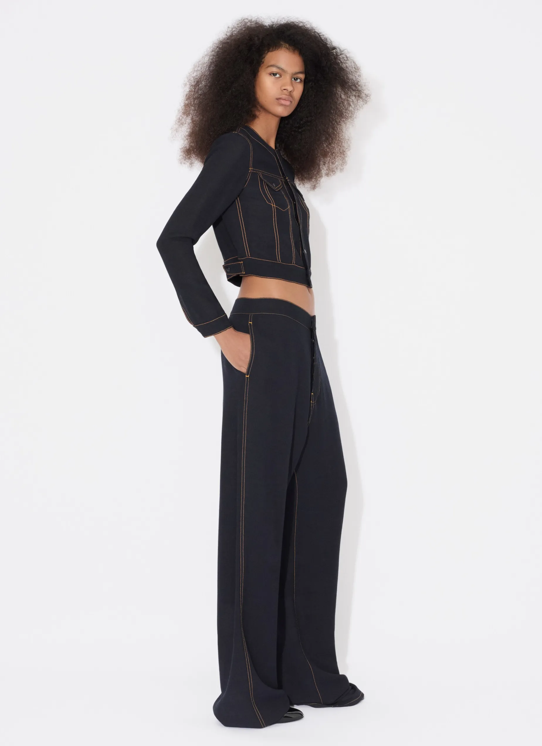 CROPPED FLUID JACKET