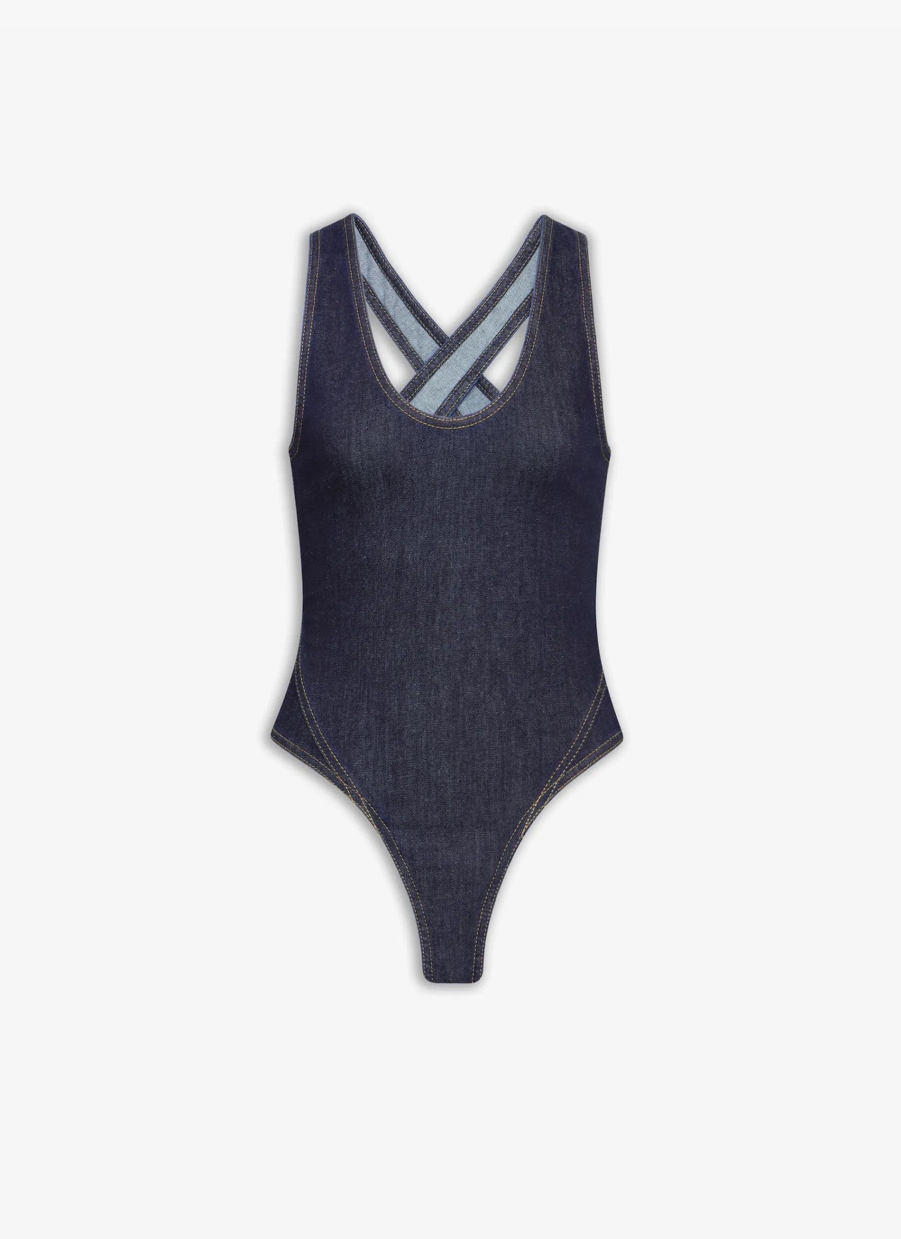 DENIM CROSSBACK BODY