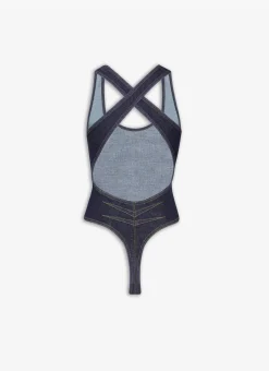 DENIM CROSSBACK BODY