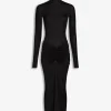 DRAPED JERSEY DRESS