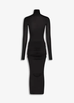 DRAPED JERSEY DRESS