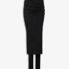 DRAPED SKIRT PANTS IN ULTRAFINE MERINO KNIT