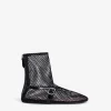 FISHNET HIGH BALLET FLATS