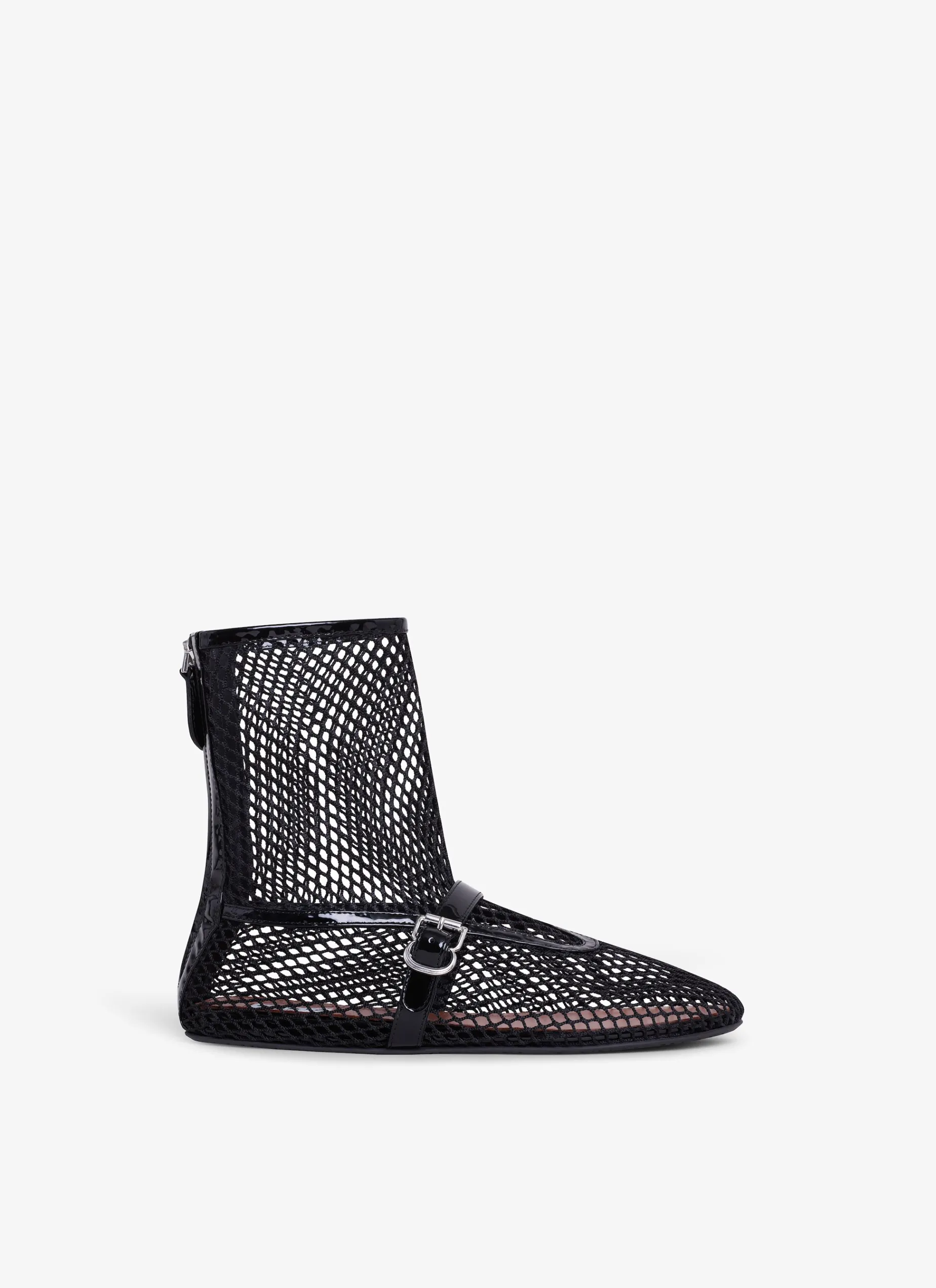 FISHNET HIGH BALLET FLATS