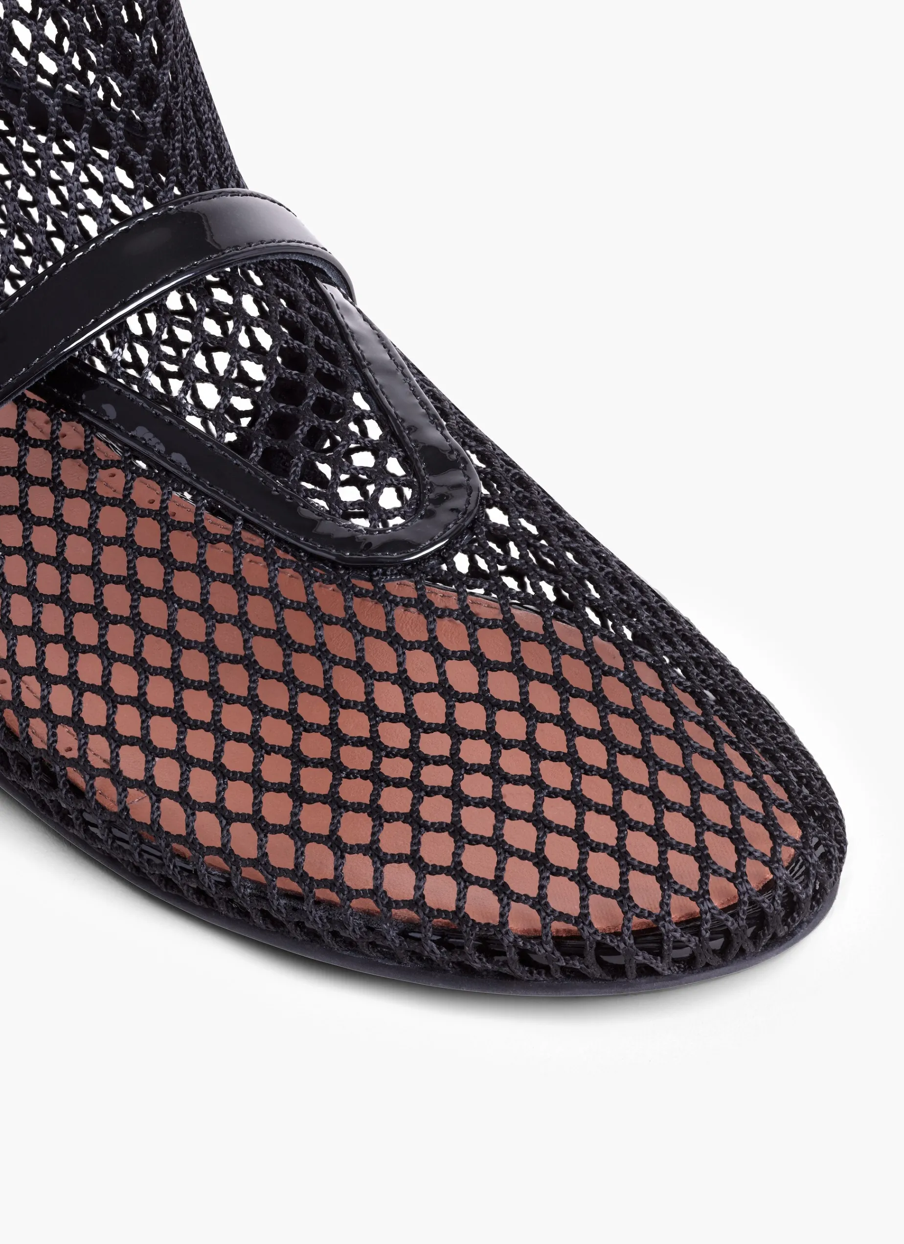 FISHNET HIGH BALLET FLATS