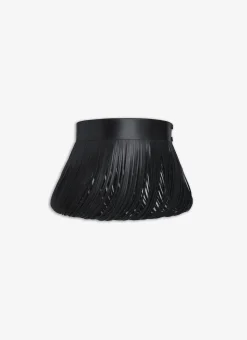FRINGED LEATHER BELT