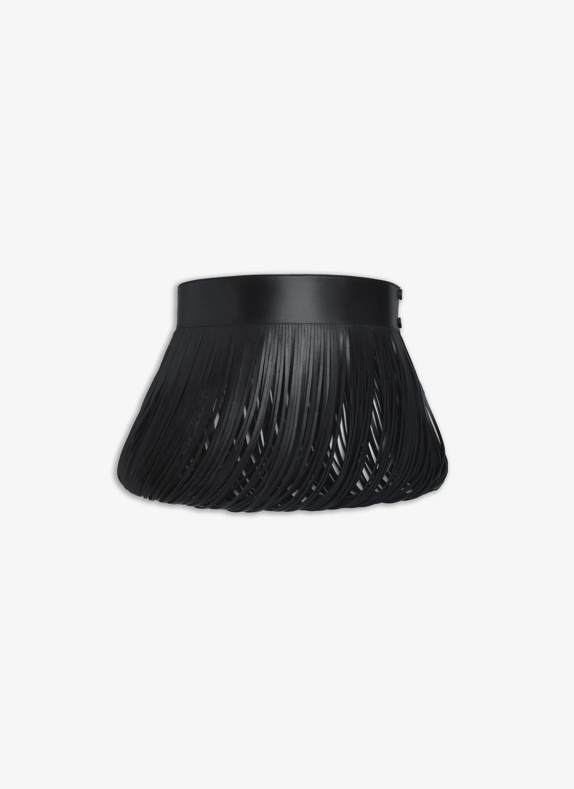 FRINGED LEATHER BELT