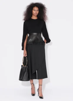 FRINGED LEATHER BELT