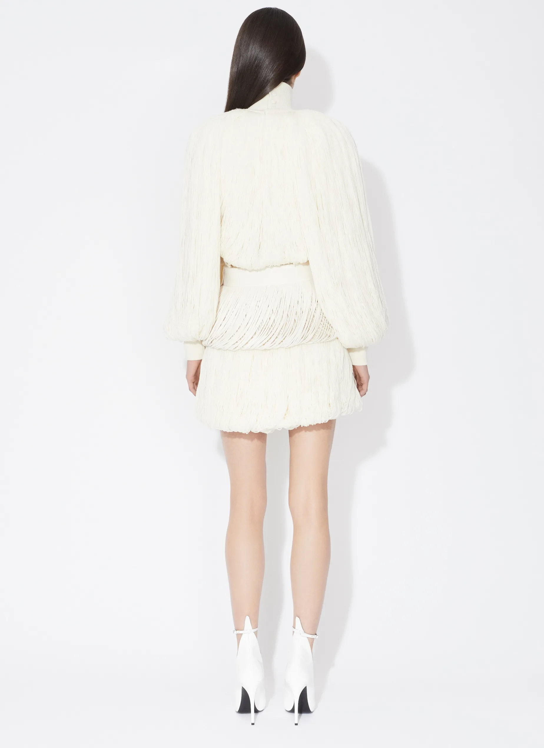 FRINGED LEATHER BELT